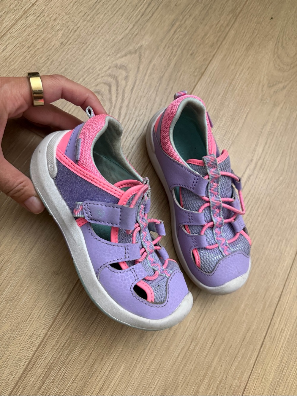 Kids Purple & Pink Active Sandals stride rite size 9